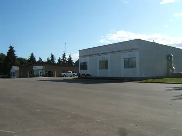 Former Dart's Store and businesses in downtown Meota